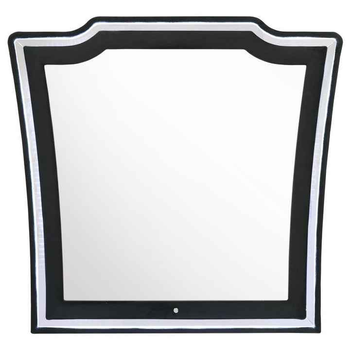 Lorient - LED Dresser Mirror - Black Mirror modern furniture Contempo Furniture