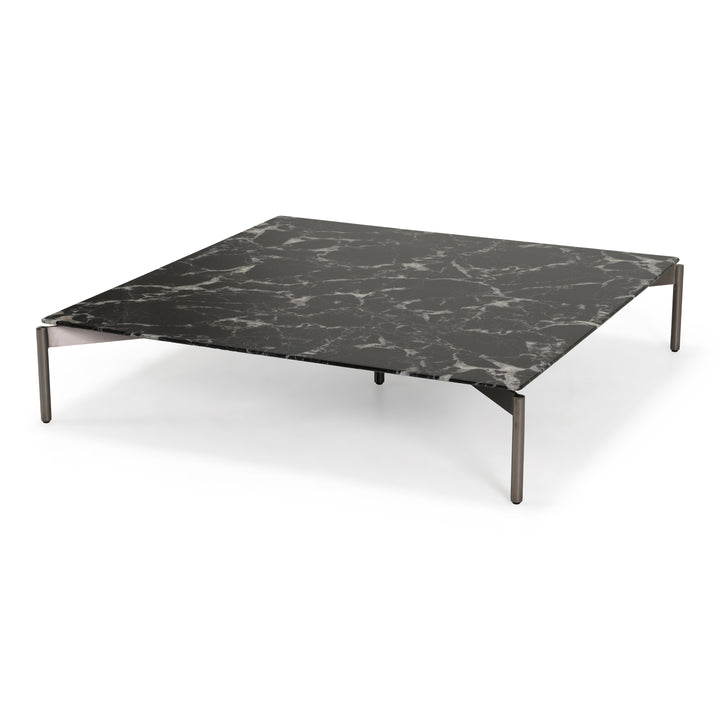 Lothal - Modern Black Faux Marble Coffee Table