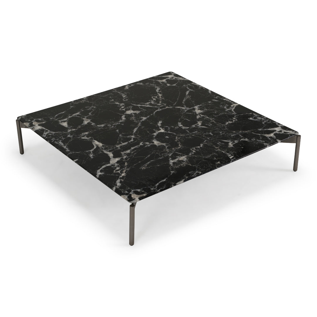 Lothal - Modern Black Faux Marble Coffee Table