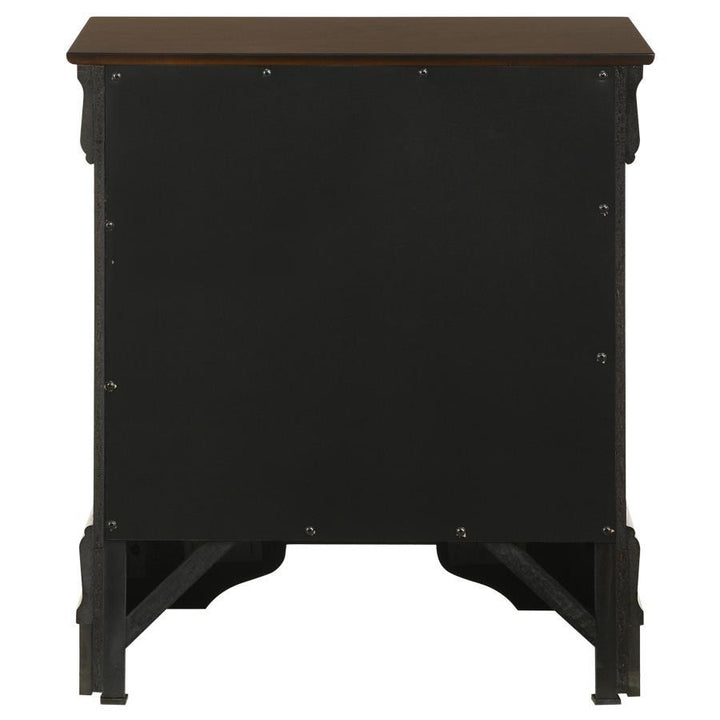 Louis Philippe - 2 - Drawer Nightstand - Cappuccino Accent Nightstand modern furniture Contempo Furniture