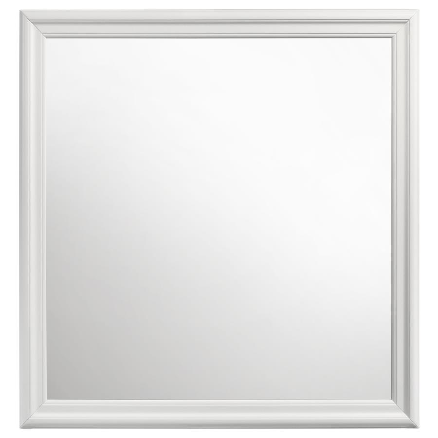 Louis Philippe - 38.25" Dresser Mirror - White Mirror modern furniture Contempo Furniture