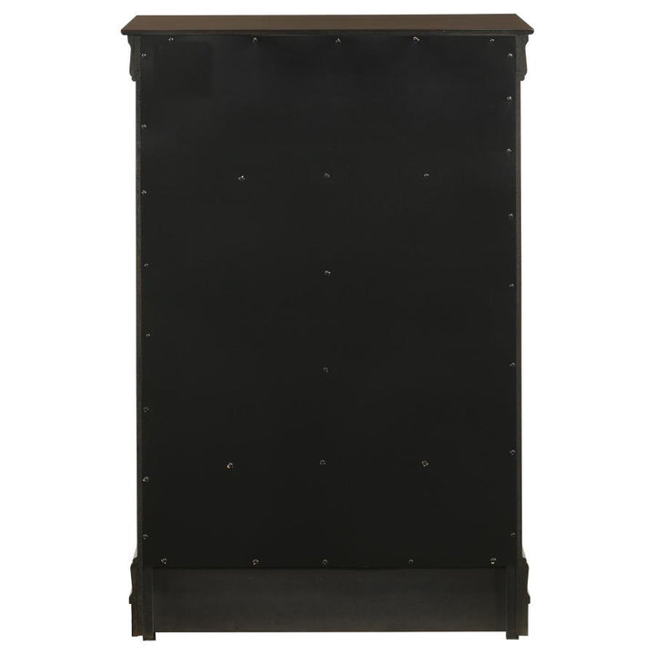 Louis Philippe - 5 - Drawer Bedroom Chest - Cappuccino Accent Chest modern furniture Contempo Furniture