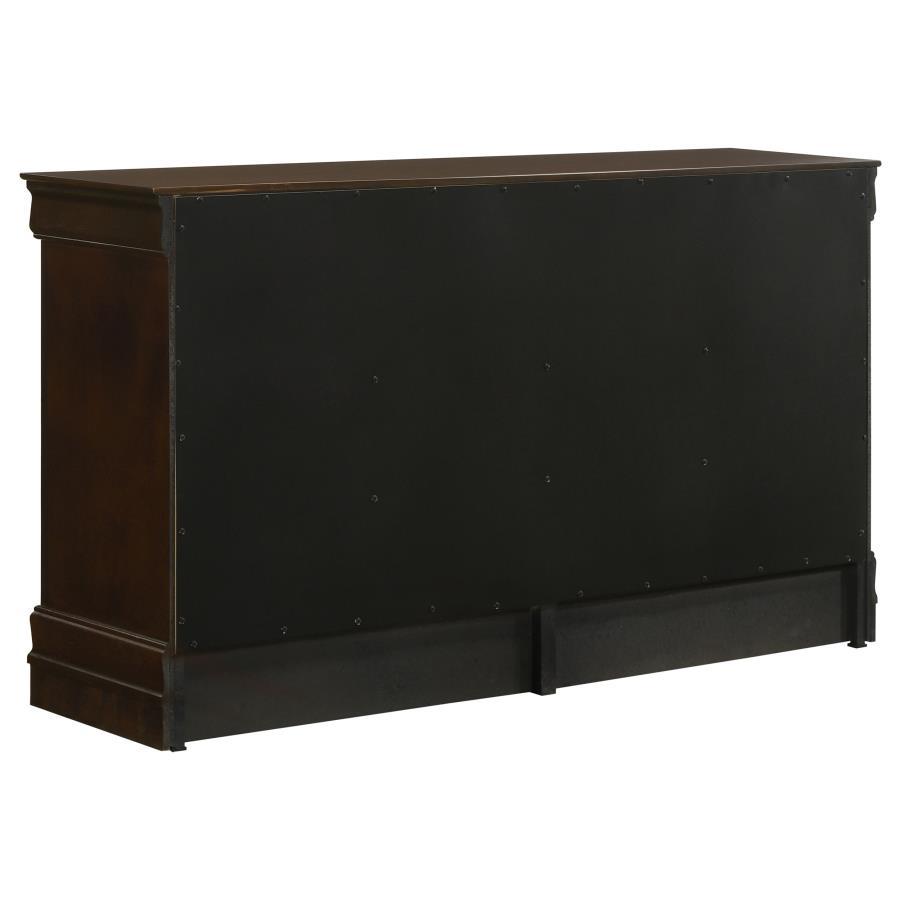 Louis Philippe - 6 - Drawer Dresser - Cappuccino Dressers modern furniture Contempo Furniture