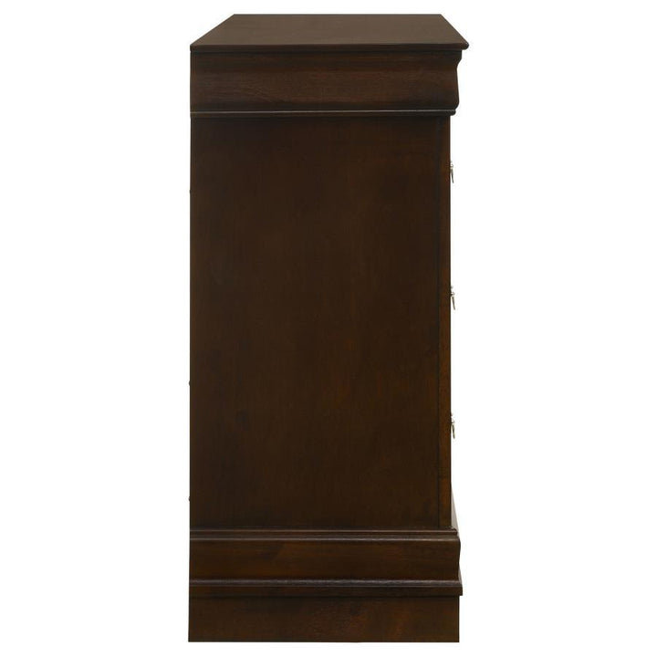 Louis Philippe - 6 - Drawer Dresser - Cappuccino Dressers modern furniture Contempo Furniture
