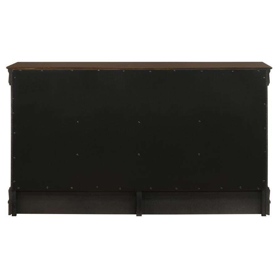 Louis Philippe - 6 - Drawer Dresser - Cappuccino Dressers modern furniture Contempo Furniture