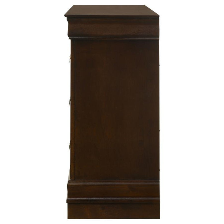 Louis Philippe - 6 - Drawer Dresser - Cappuccino Dressers modern furniture Contempo Furniture
