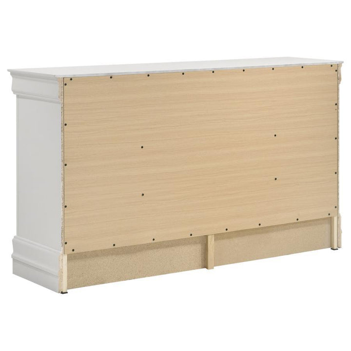Louis Philippe - 6 - Drawer Dresser - White Dressers modern furniture Contempo Furniture
