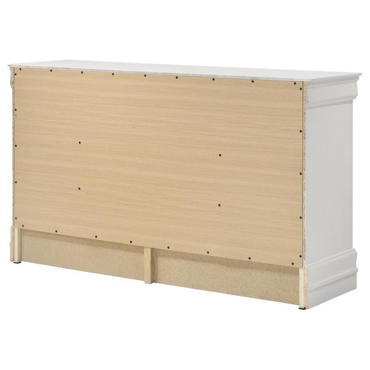 Louis Philippe - 6 - Drawer Dresser - White Dressers modern furniture Contempo Furniture
