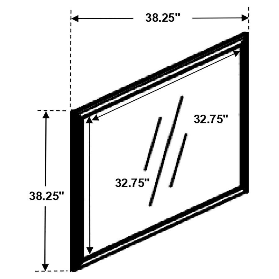 Louis Philippe - Dresser Mirror - Cappuccino Mirror modern furniture Contempo Furniture