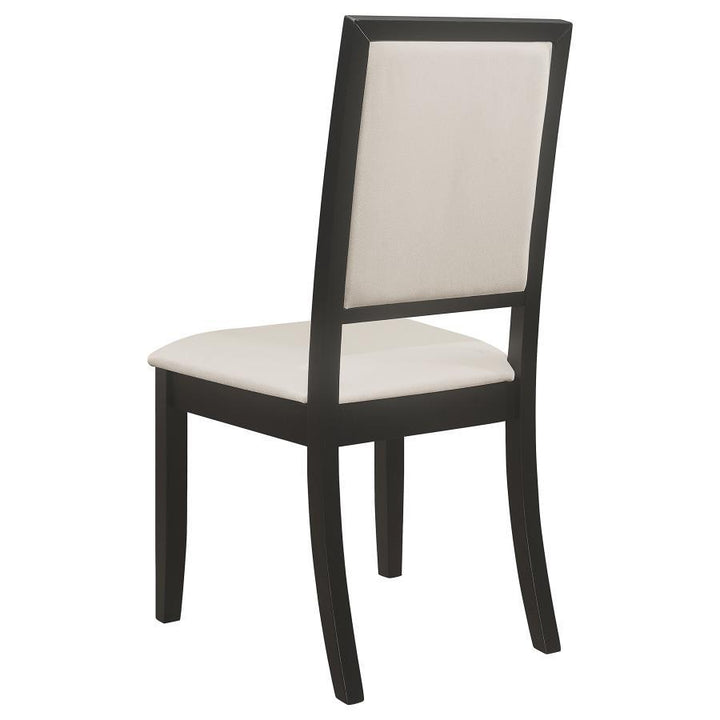 Louise - Upholstered Wood Dining Side Chairs (Set of 2) - Black Chair Set modern furniture Contempo Furniture