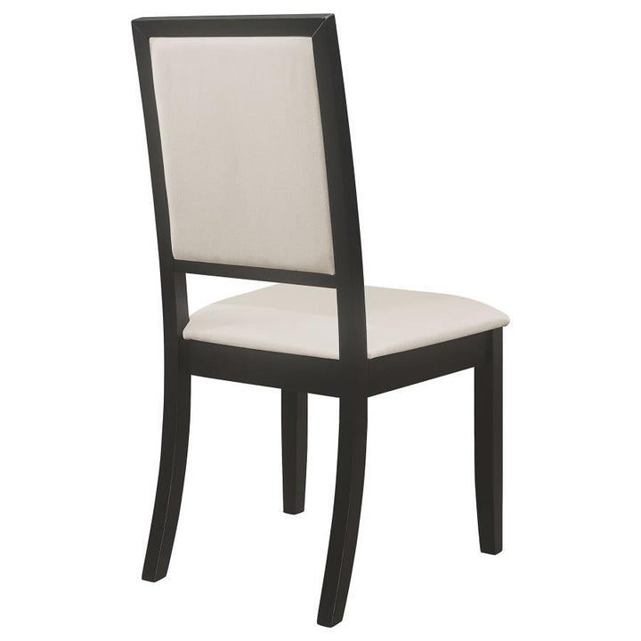 Louise - Upholstered Wood Dining Side Chairs (Set of 2) - Black Chair Set modern furniture Contempo Furniture