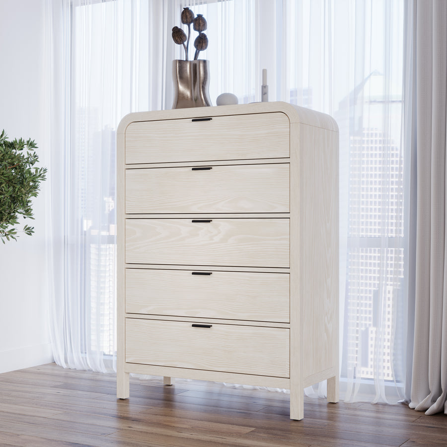 Modus Furniture NKNF84 Drake Five Drawer Chest in Sugar