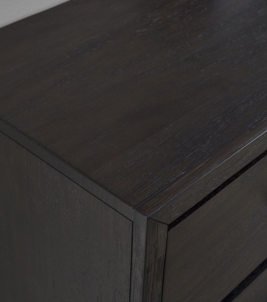 Lucerne Five - Drawer Metal Leg Chest in Vintage Coffee Chest modern furniture Contempo Furniture