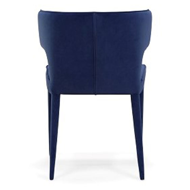Lucero - Modern Blue Velvet Dining Armchair