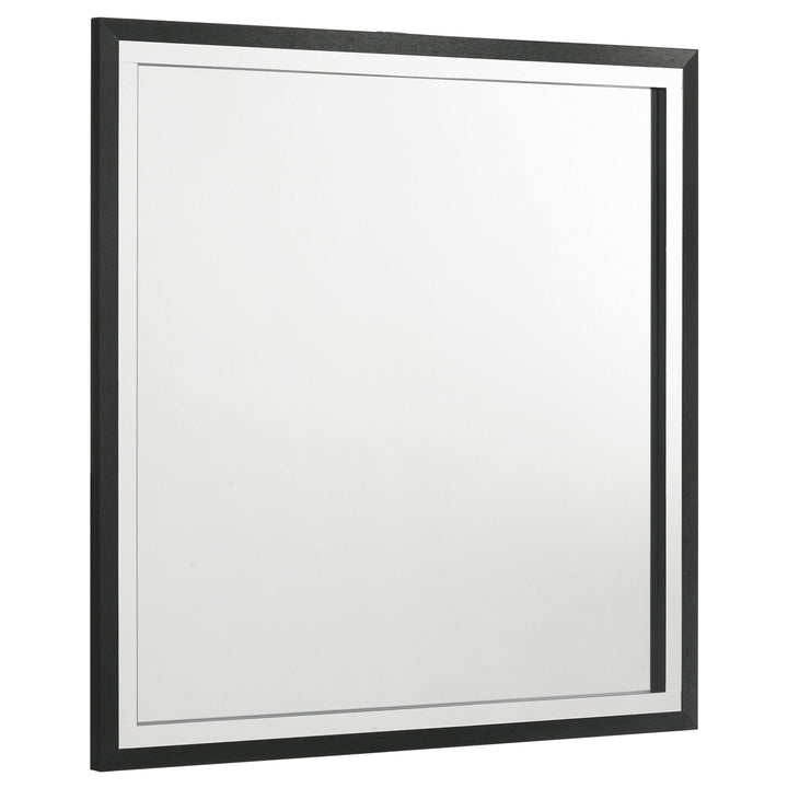 Lucia - Dresser Mirror - Black Mirror modern furniture Contempo Furniture