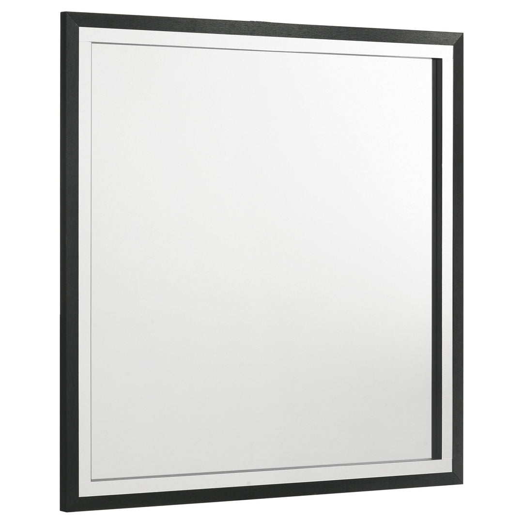 Lucia - Dresser Mirror - Black Mirror modern furniture Contempo Furniture