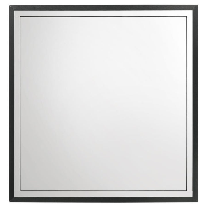 Lucia - Dresser Mirror - Black Mirror modern furniture Contempo Furniture