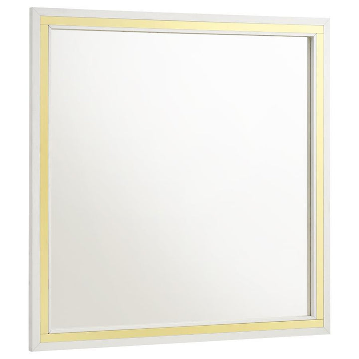 Lucia - Dresser Mirror - White Mirror modern furniture Contempo Furniture