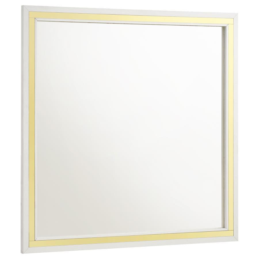 Lucia - Dresser Mirror - White Mirror modern furniture Contempo Furniture