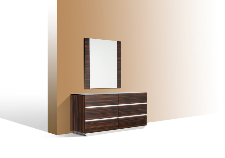 Luxor Italian Modern Ebony Mirror