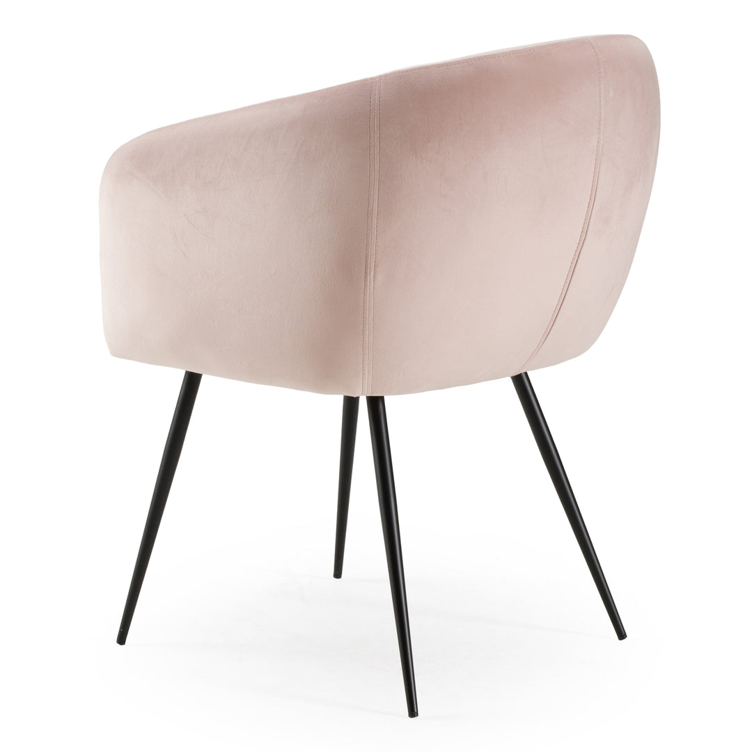 Luzerne - Modern Pink Velvet Dining Chair
