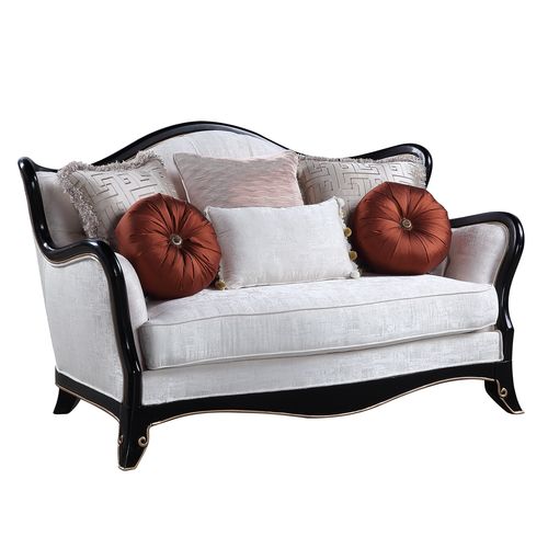 Nurmive Loveseat with 6 Pillows