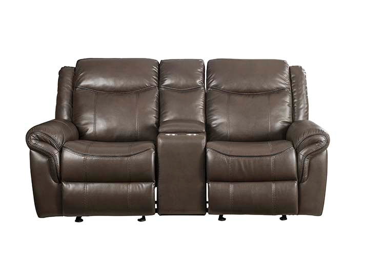 Lydia Motion Loveseat with USB & Console