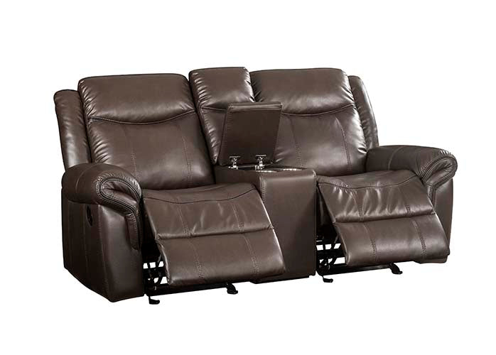 Lydia Motion Loveseat with USB &amp; Console