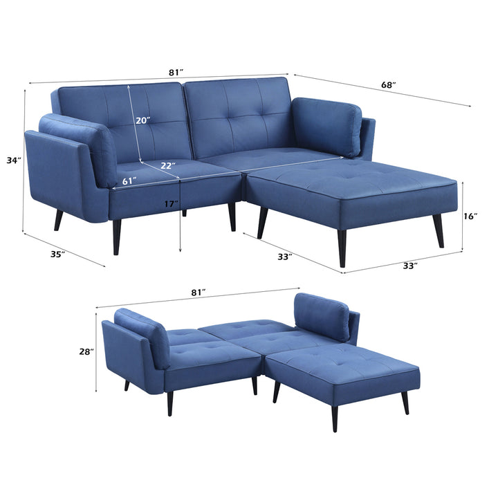 Nafisa Adjustable Sofa &amp; Ottoman