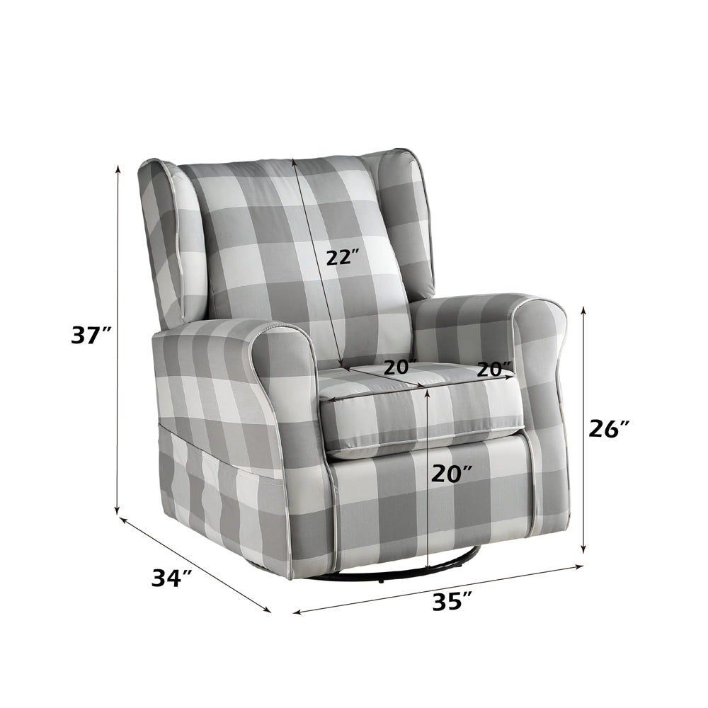 Patli Swivel Chair with Glider
