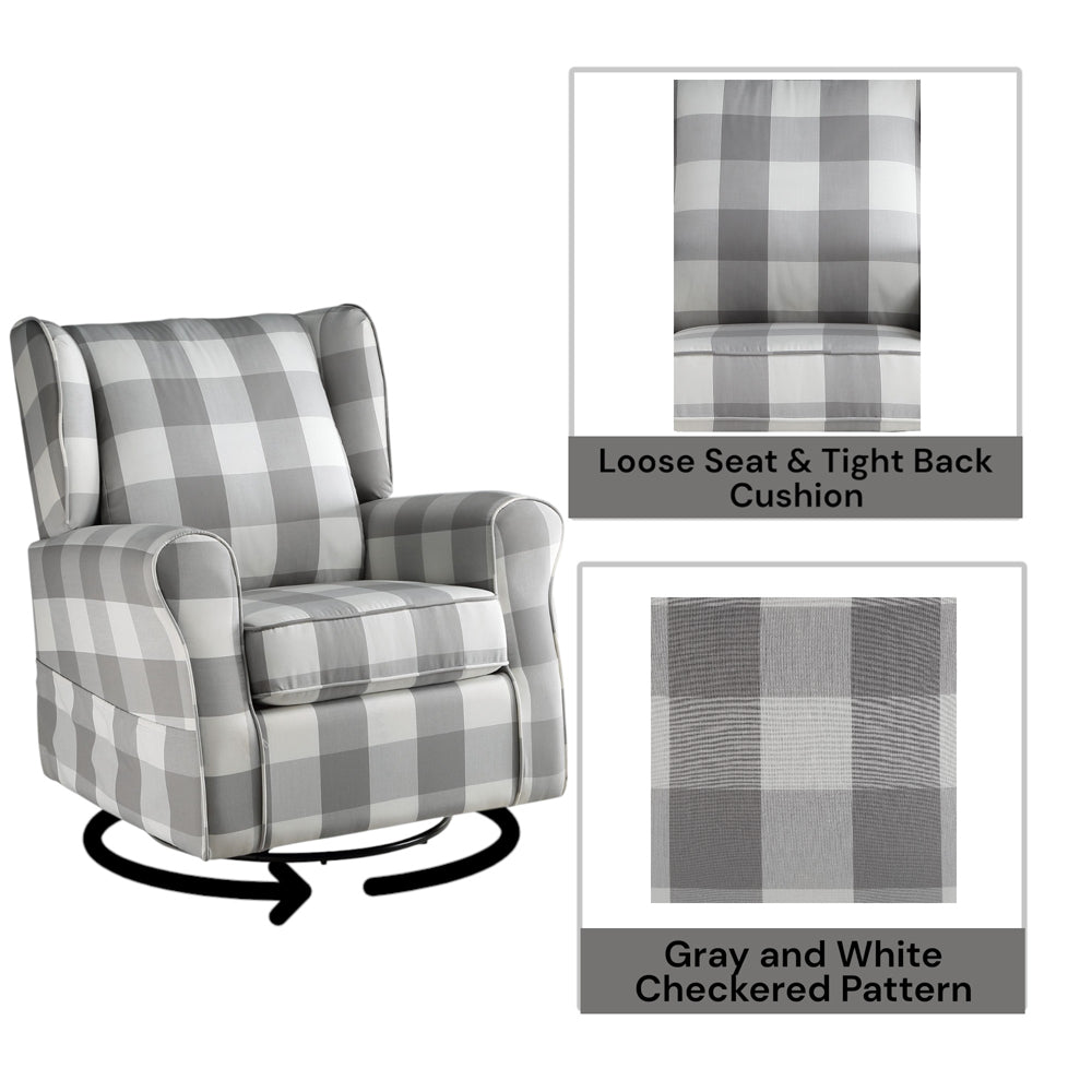 Patli Swivel Chair with Glider