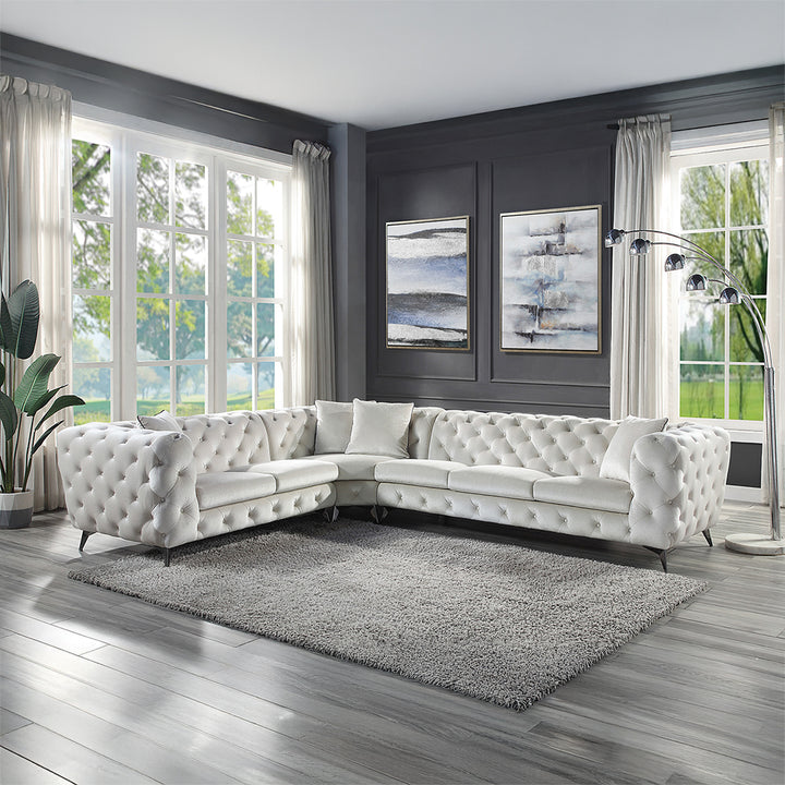 Atronia Sectional Sofa with 4 Pillows