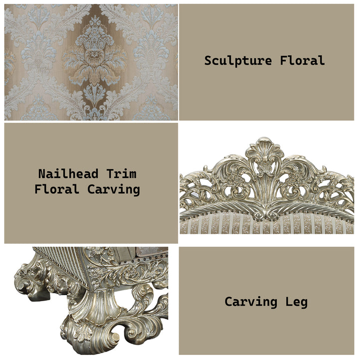 Sorina Sofa with 7 Pillows