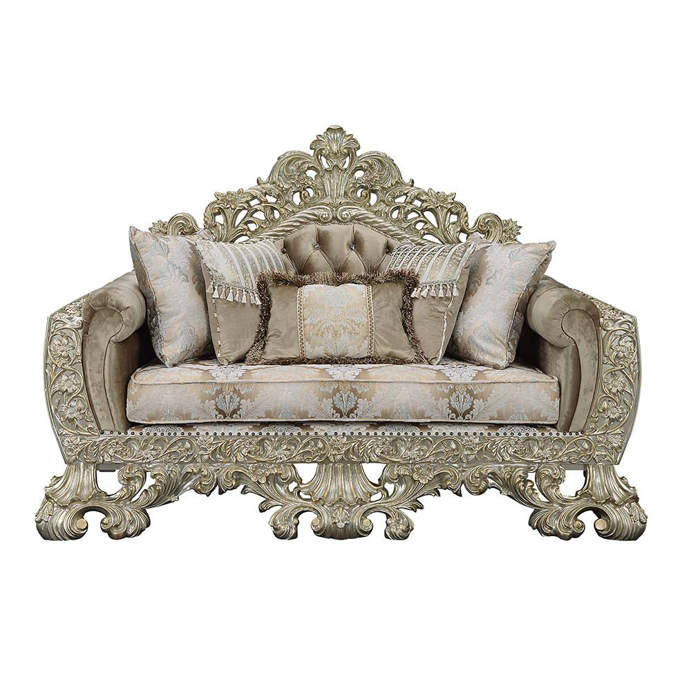 Sorina Loveseat with 5 Pillows