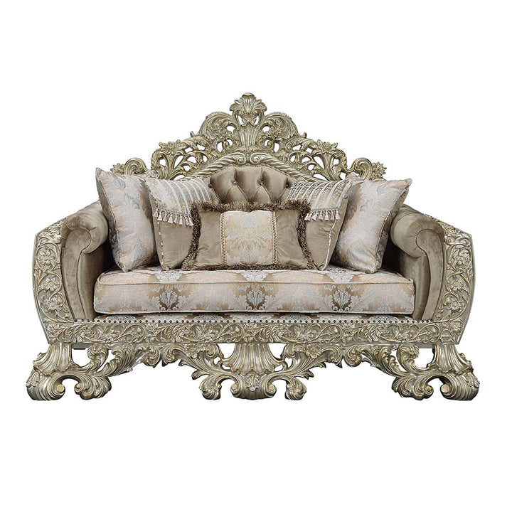 Sorina Loveseat with 5 Pillows