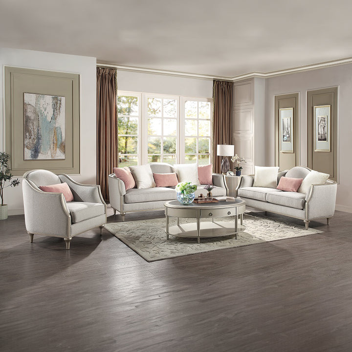 Kasa Coffee Table - Sintered Stone &amp; Champagne