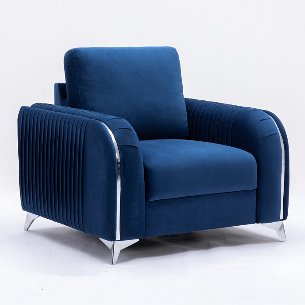 Wenona Chair - Blue Velvet
