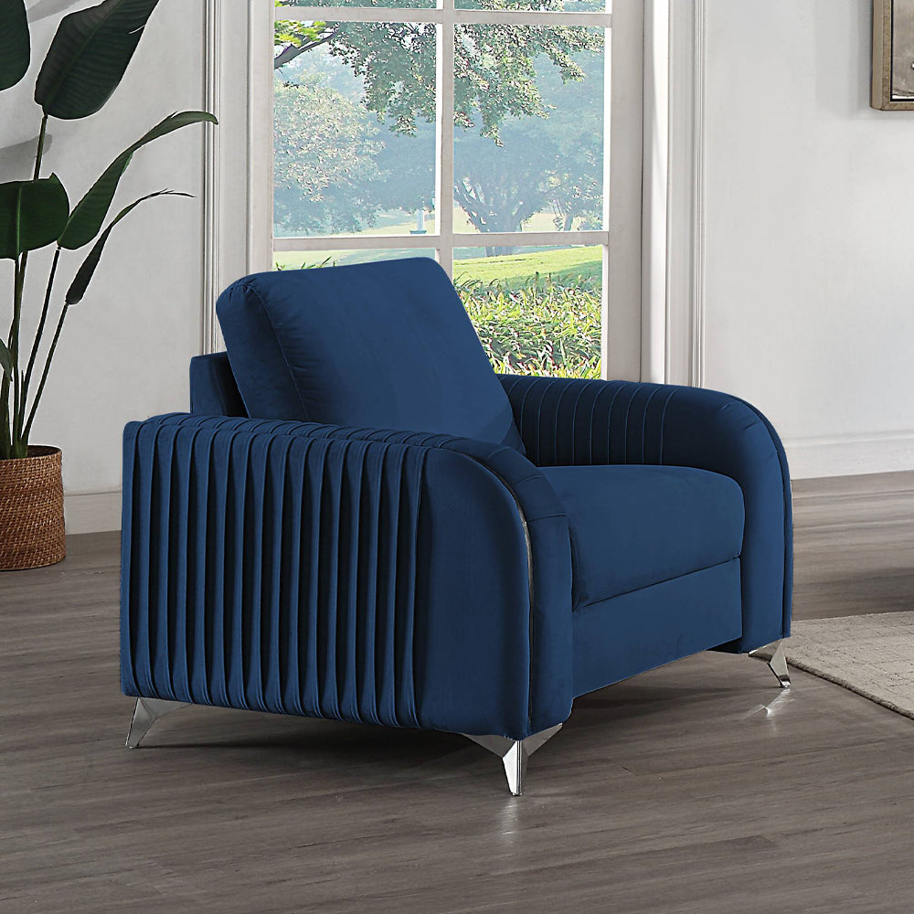 Wenona Chair - Blue Velvet