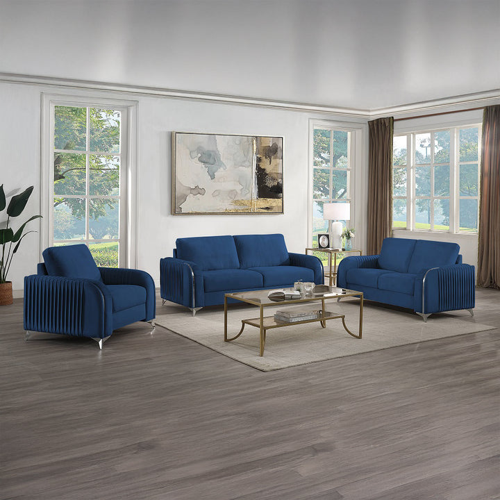 Wenona Chair - Blue Velvet