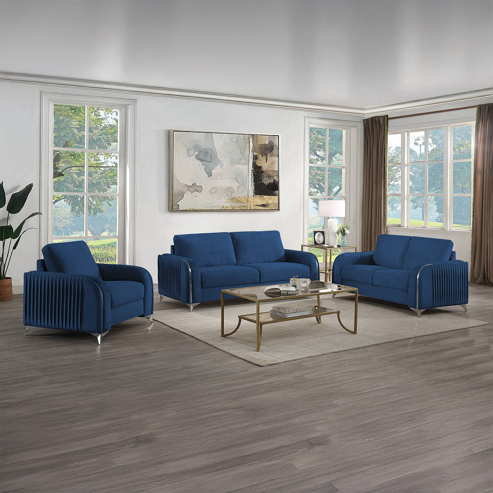 Wenona Chair - Blue Velvet