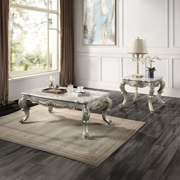 Miliani Coffee Table with Marble Top