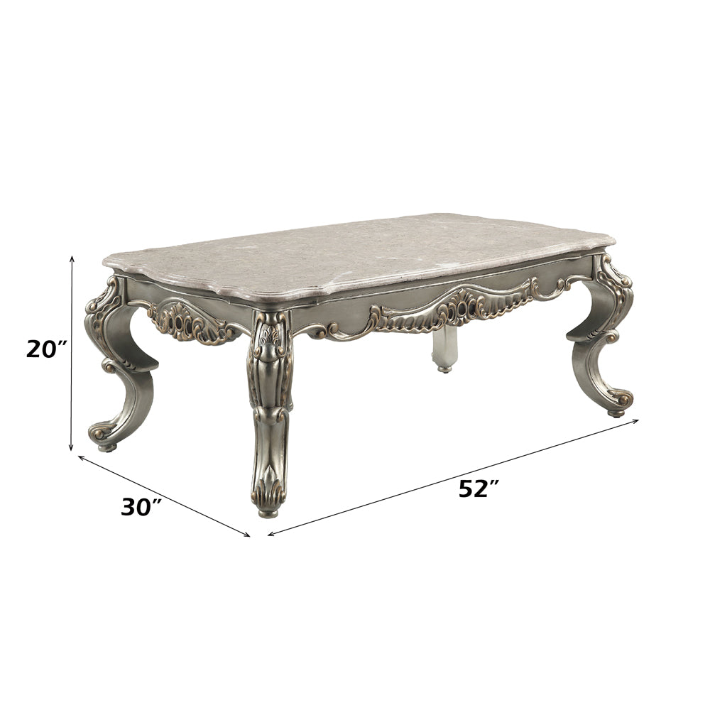 Miliani Coffee Table with Marble Top