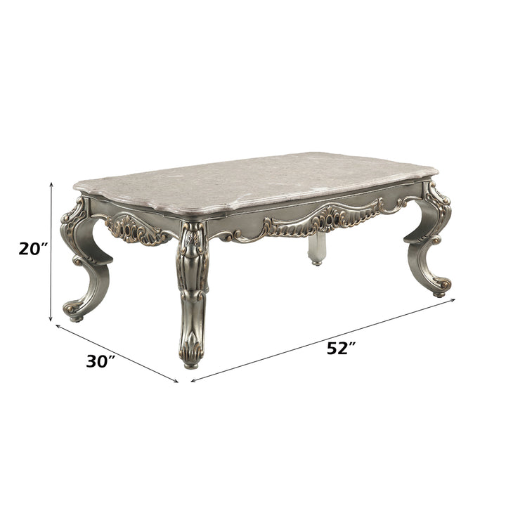 Miliani Coffee Table with Marble Top