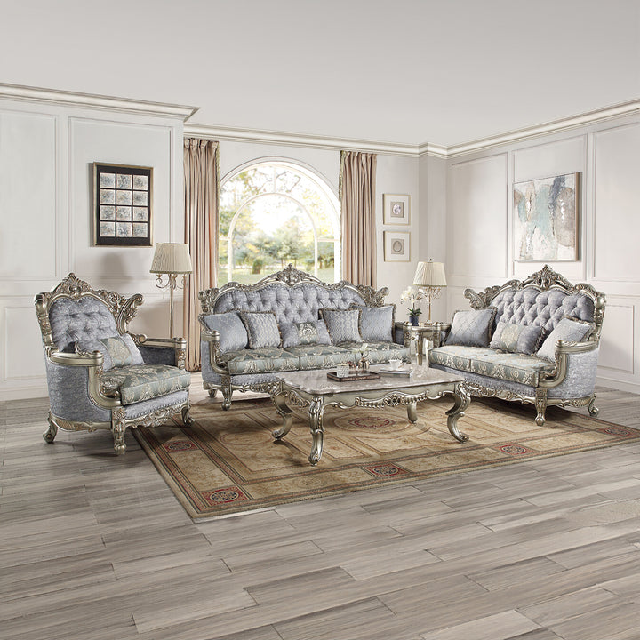 Miliani Coffee Table with Marble Top