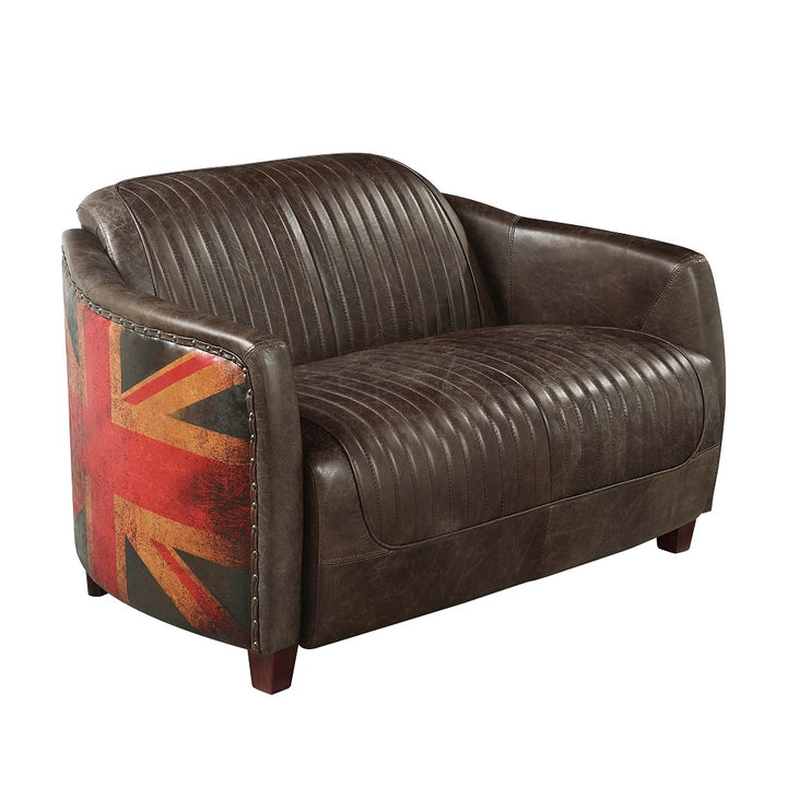 Brancaster Loveseat - Antique Slate Top Grain Leather