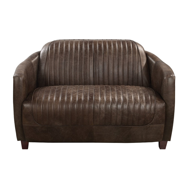 Brancaster Loveseat - Antique Slate Top Grain Leather
