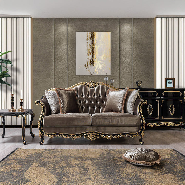 Betria Loveseat with 4 Pillows