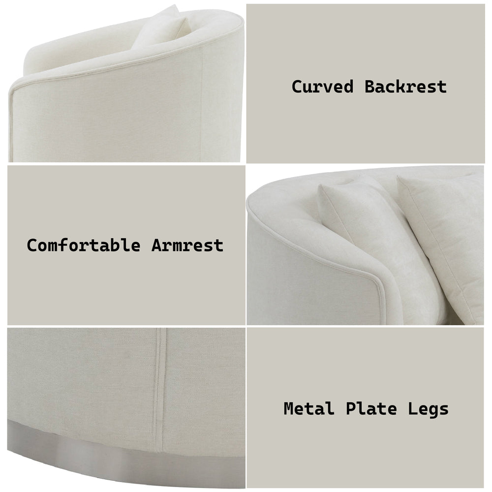 Odette Sofa with 4 Pillows