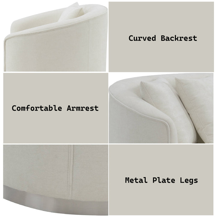 Odette Sofa with 4 Pillows