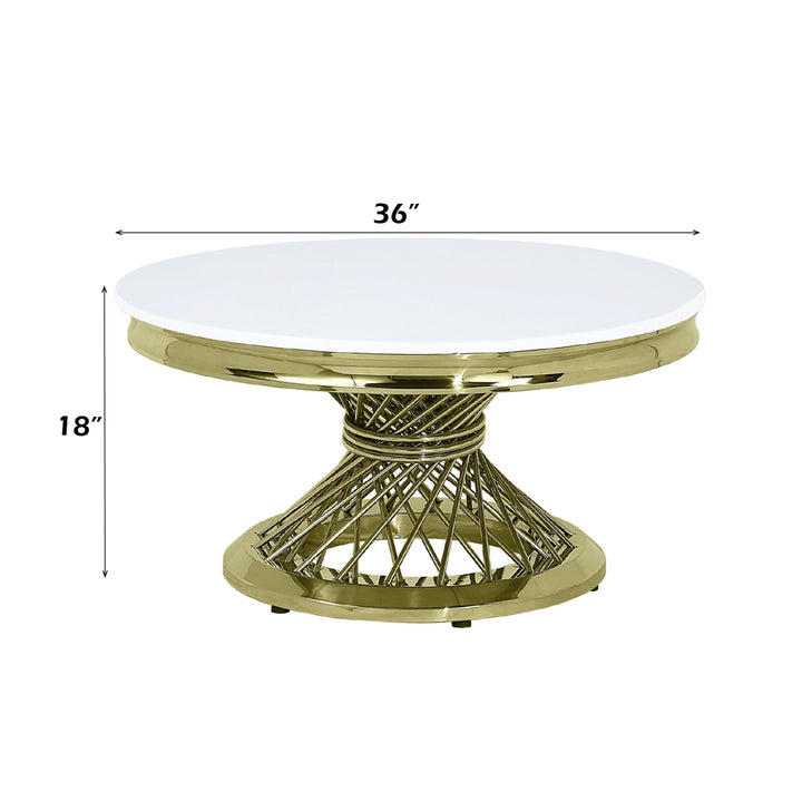 Fallon Coffee Table with Engineered Stone Top